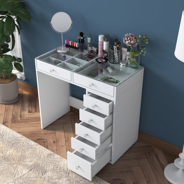 Hanah Home BJ107 - 2625 Mesa de Maquillaje Blanca Hanah Home BJ107 - 2625 Mesa de Maquillaje Blanca
